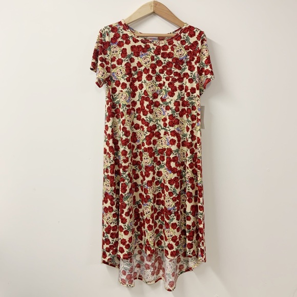 LuLaRoe Dresses & Skirts - LuLaRoe Large Miss Piggy Disney Carly NWT Rose